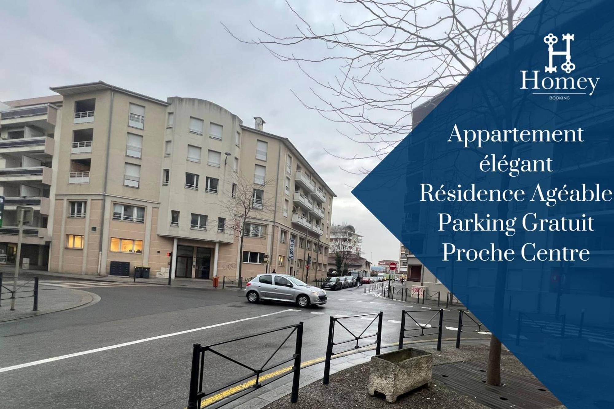 Homey Wild - Proche Gare Et Tram - Proche Centre - Balcon Prive - Parking Prive - Wifi Gratuit Annemasse Exteriör bild